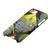 Tuiles en spirale jaunes coques iPhone 5 Case-Mate