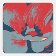 Tulipe abstraite adhésif