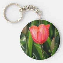 Tulipe arrière sensible de rose de Lit Porte-clef