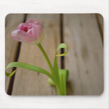 Tulipe rose 1 tapis de souris