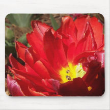 Tulipe rouge Mousepad Tapis De Souris