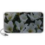 Tulipes blanches haut-parleurs iPod