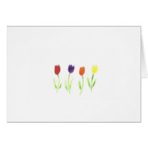 Tulipes Carte De Vœux