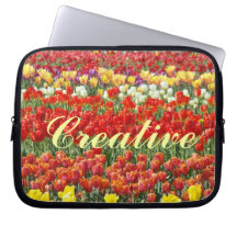 Tulipes créatives de sac d'ordinateur portable de  trousses ordinateur