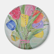 Tulipes de couleur d'aimant
