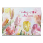 Tulipes de Pâques Carte De Vœux