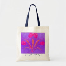 Tulipes de printemps sacs en toile