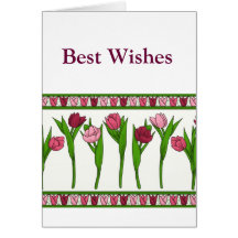 tulipes de tupink carte de vœux