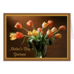 Tulipes fauves carte de vœux