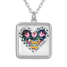 Tulipes pendantes de collier de meilleur ami
