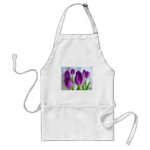 Tulipes pourpres tabliers