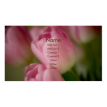 Tulipes roses • Carte de visite