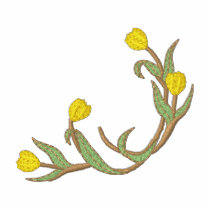 Tulipes polos brodés
