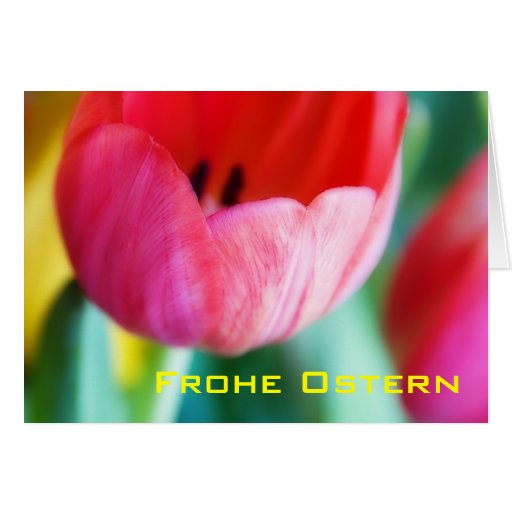 Tulpen par coeur • Osterkarte Carte De Vœux