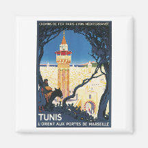 Tunis, L'Orient Aux Portes de Marsielle Magnets Pour Réfrigérateur