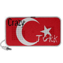 Turc fou sur le drapeau turc haut-parleurs iPod
