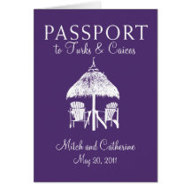 Turcs et faire-part de mariage de passeport de la  carte de vœux