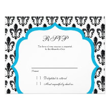 Turquoise de la carte | la Nouvelle-Orléans | de r Invitations