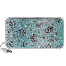 turquoise de Paisley Haut-parleur Portable