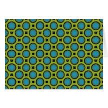 Turquoise et jaune cartes de vœux