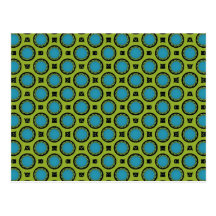 Turquoise et jaune cartes postales
