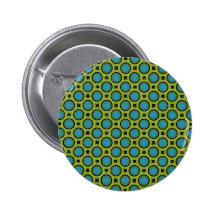 Turquoise et jaune pin's avec agrafe