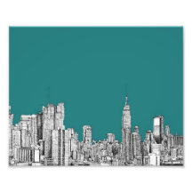 Turquoise foncée NYC Photographies