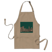 Turquoise foncée NYC Tablier