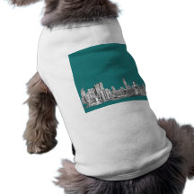 Turquoise foncée NYC Manteau Pour Animal Domestique