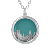 turquoise NYC Collier Personnalisé