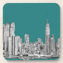 turquoise NYC Sous-bocks