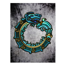Turquoise Quetzalcoatl Cartes Postales