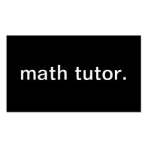 Tuteur de maths cartes de visite professionnelles