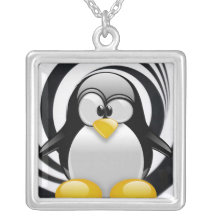 Tux a perdu dans la zone pendentif personnalisé
