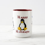 Tux bonnes fêtes tasses