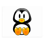 tux de pingouin de bébé carte postale