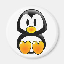 tux de pingouin de bébé magnets pour réfrigérateur