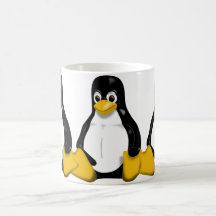 Tux répétant le motif mugs