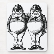 Tweedle Dee et Tweedle Dum Tapis De Souris