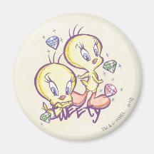 Tweety avec des gemmes aimant