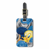 Tweety avec des roses étiquettes à bagages
