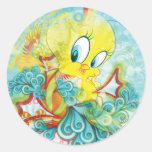 Tweety dans la vague bleue adhésif