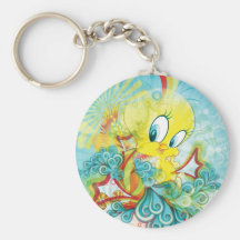 Tweety dans la vague bleue porte-clés