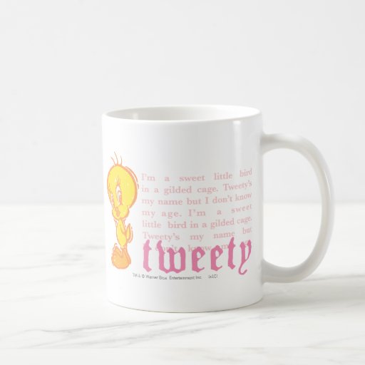 Tweety "je suis un petit oiseau doux " mug