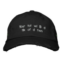 txttots.com a brodé le chapeau affligé de pantalon chapeaux brodés
