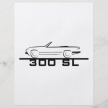 Type 107 de Mercedes 300 SL Prospectus Customisé
