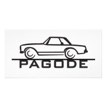 Type 113 de Mercedes SL Pagode Photocarte Personnalisée
