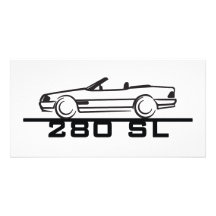 Type 129 de Mercedes 280 SL Photocarte Personnalisée