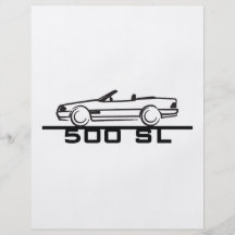 Type 129 de Mercedes 500 SL Prospectus