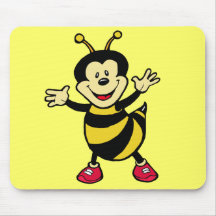 Type d'abeille tapis de souris